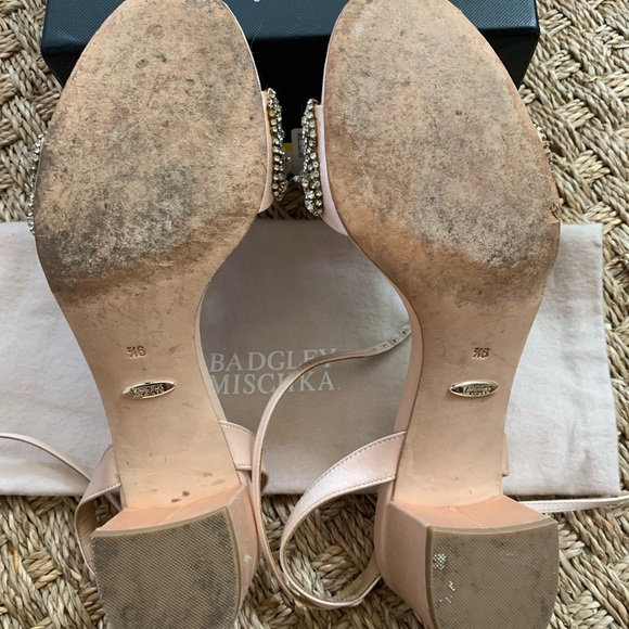 Badgley Mischka Jada Embellished Ankle-Wrap Sandals - Picture 3 of 6